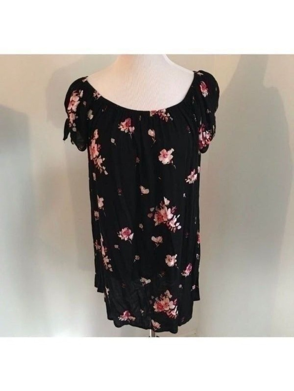 NEW! Forever 21 Black Floral Dress XL